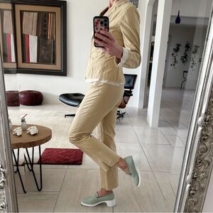 Vintage Rozae Nichols Cotton Pants | Blazer Suit Size 4